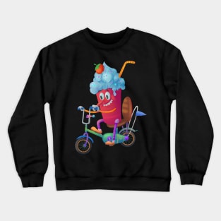 Fun bike ice cream Crewneck Sweatshirt